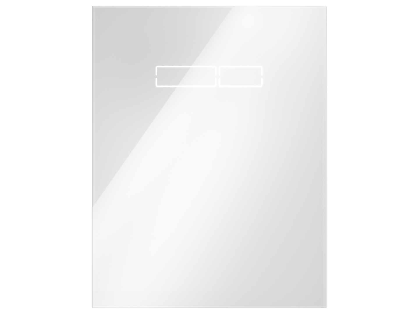 TECElux Betätigungsglasplatte sen-Touch Elektronik, Glas weiß glzd.