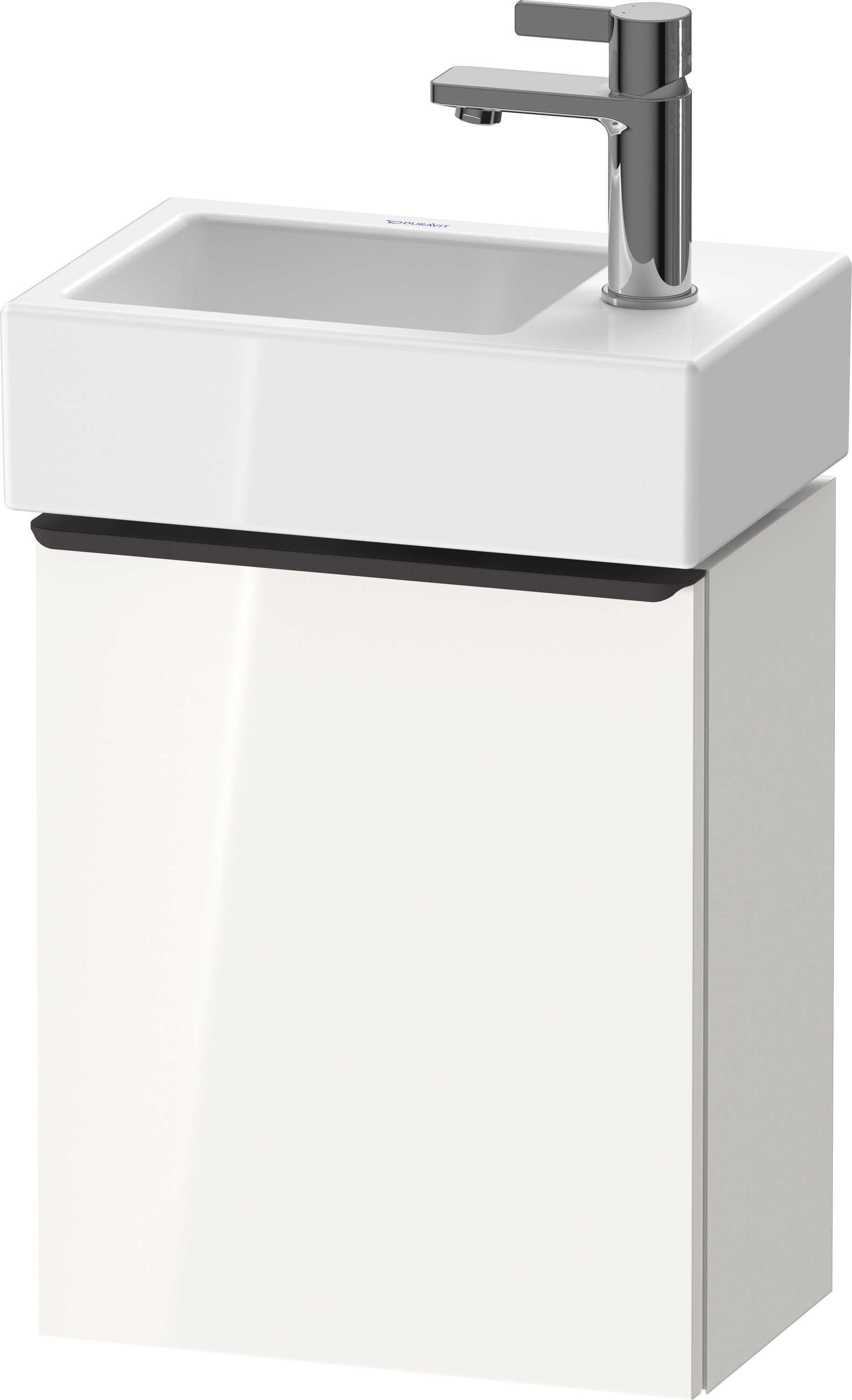 Duravit D-Neo WTU,Wdh,Tür:1,TA:LI,Gr:Dia.Schw 364x222x440mm,Weiß Hochglanz,Dekor