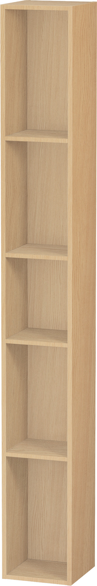 Duravit Regalelement L-Cube 180x180x1400mm vert., 5 Fächer, Eiche Natur