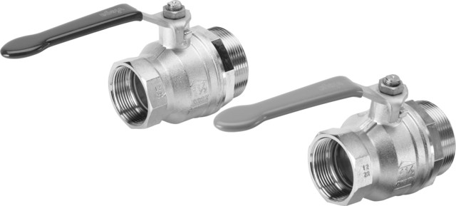 Viega Kugelhahnset 1041.2 in Rp1 1/2 x G2 Messing