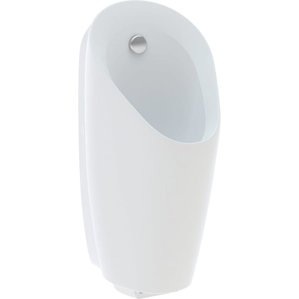 Geberit Preda Urinal, mit integr. Strg.,Batt. Zulauf hinten, weiß