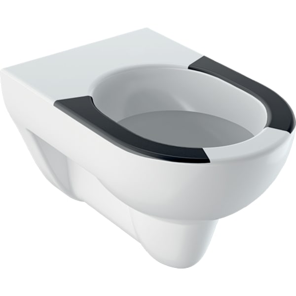 Geberit Renova Wand-WC Tiefspüler, weiß mit gekennzeichneten Sitzflächen