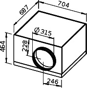 Helios SB EC 315 B SILENTBOX Rohrv.schallged. EC 1-PH 50/60Hz regelb.
