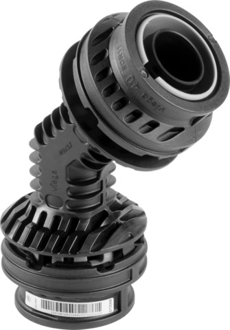 Viega Bogen 45 Grad mit SC Geopress K 9726TW in 32mm Kunststoff