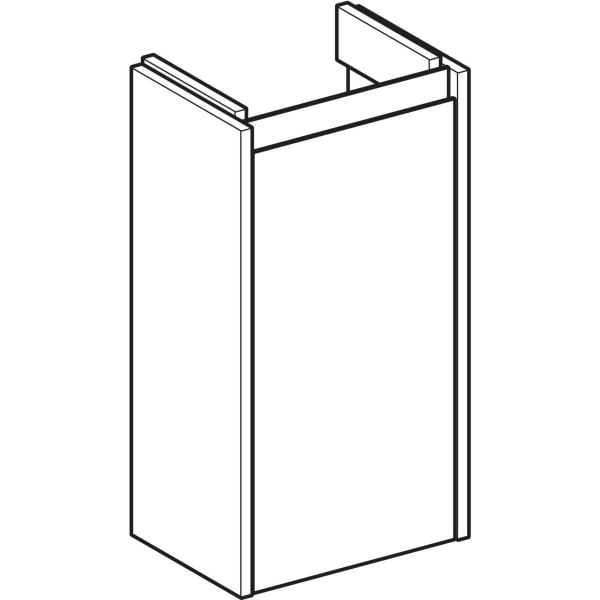 Geberit Renova Plan US für HWB, mit 1 Tür 32,4x60,6x23cm, weiß/l. seidenglanz