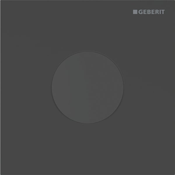 Geberit Typ 40 Abdeckplatte, rund für UR-Strg. IR, schwarz matt, Etc