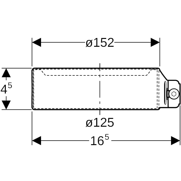 Geberit Haltekralle d125