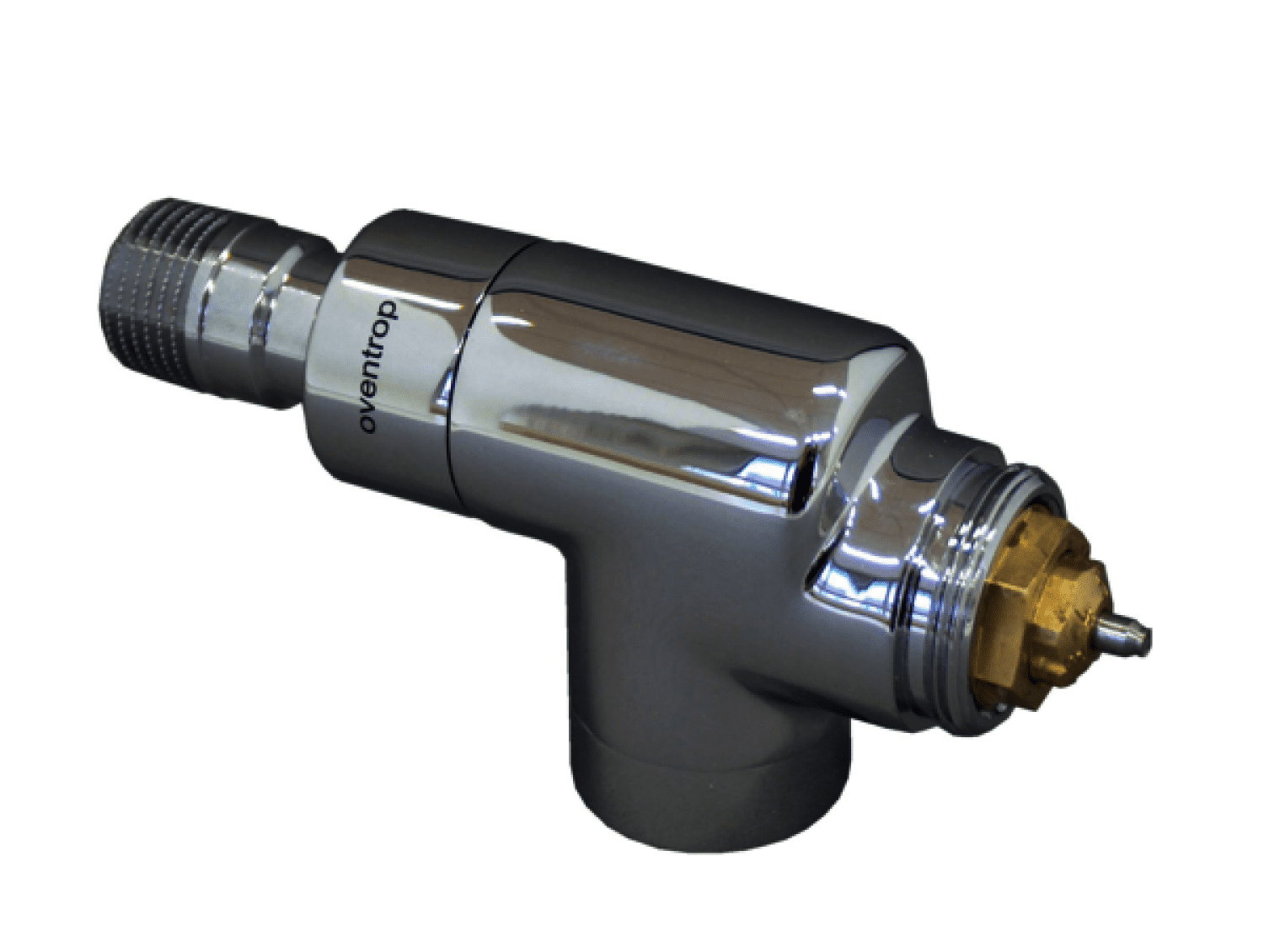 OVENTROP-Thermostatventil "E" DN15, 1/2", PN10, Axial, verchromt