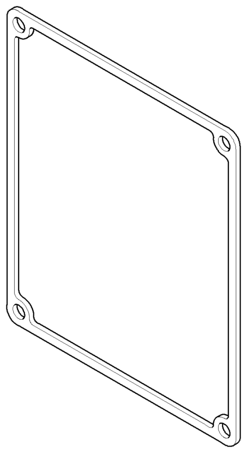 DO Dichtung für eMOTE Wand ERSATZTEILE 091403103 107 x 127 x 2 mm