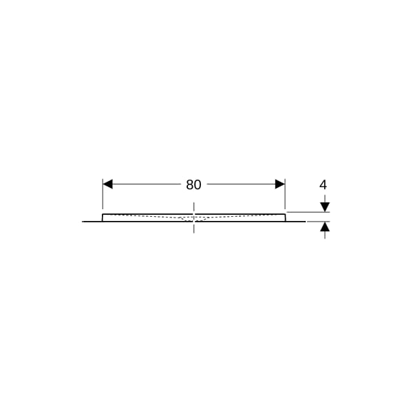 Geberit Olona Duschwanne 160 x 80 cm rechteckig, mit Dichtvlies, weiß matt