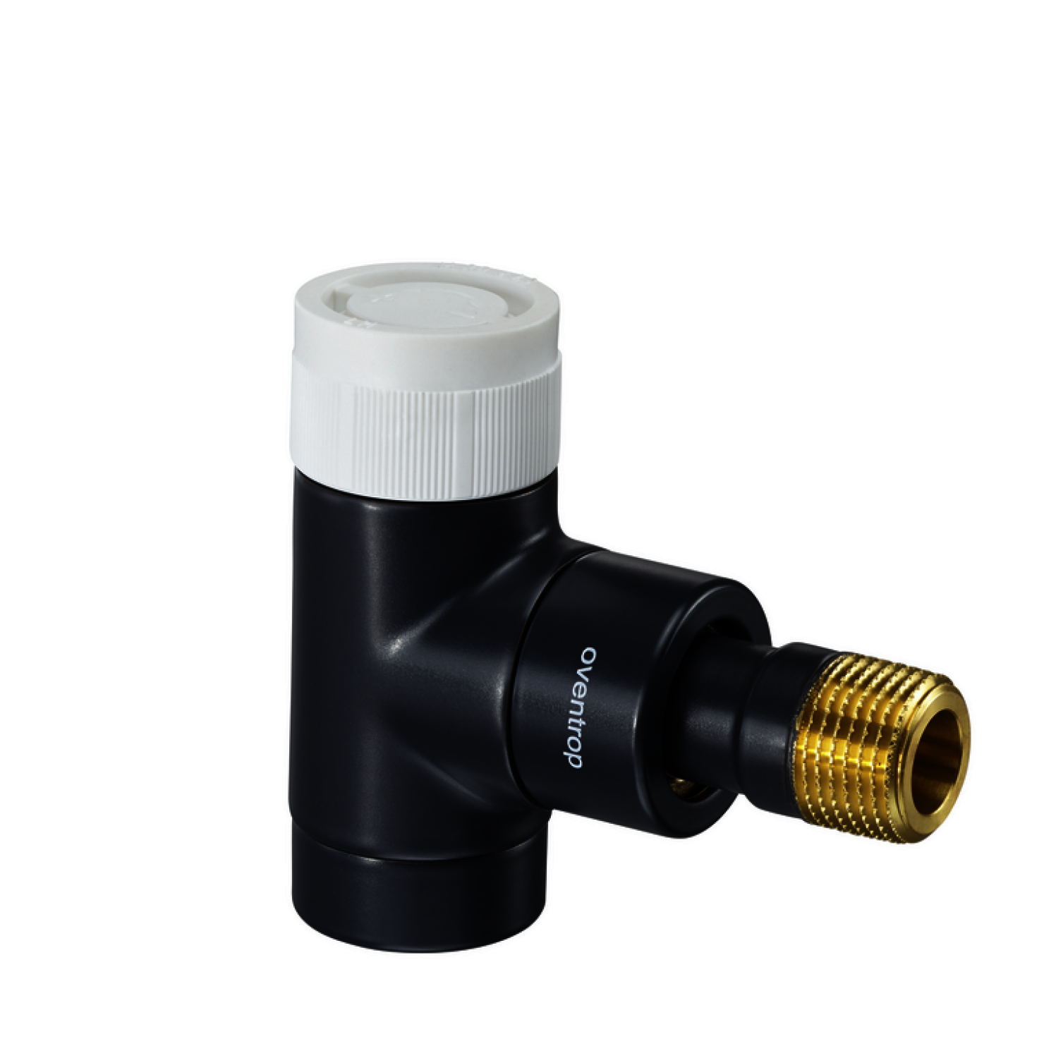 OVENTROP-Thermostatventil "E" DN15, 1/2", PN10, Eck, anthrazit