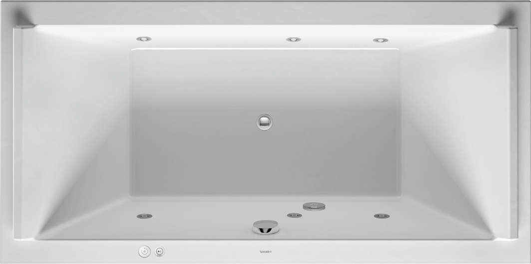Duravit Starck Whirlwanne 1800x900mm, Einbau Rückenschr. 2 L/R, Jet-Syst., Weiß