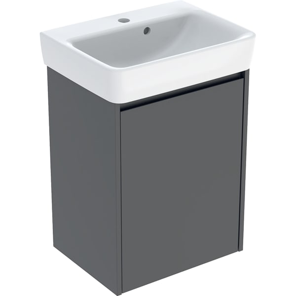 Geberit Renova Plan Set HWB mit US, 1 Tür 50x69,7x38cm, lava/l. seidenmatt