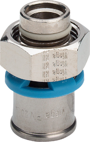 Viega Verschraubung Viegatherm P 1022P in 14mm Messing vernickelt Viega Verschraubung Viegatherm P 1022P in 14mm Messing vernickelt