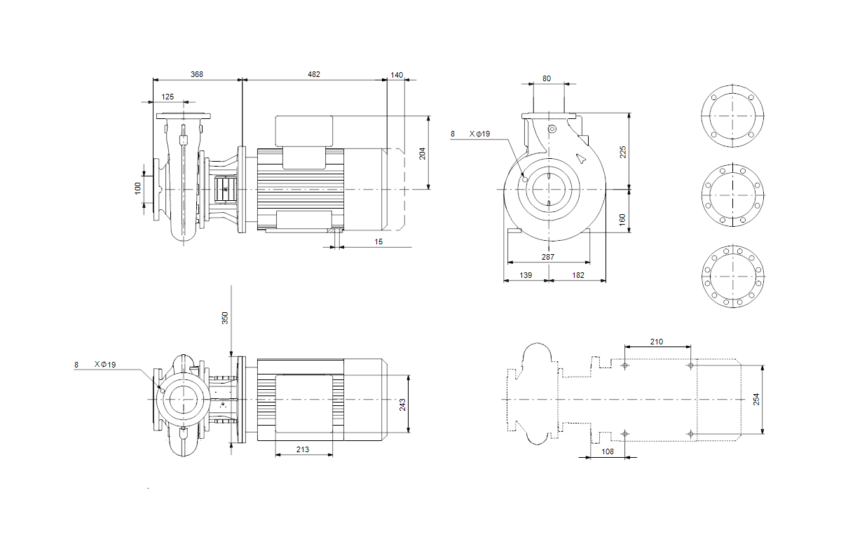 GRUNDFOS Blockpumpen Standard NB 40-200/206AAF2AESBAQENW1