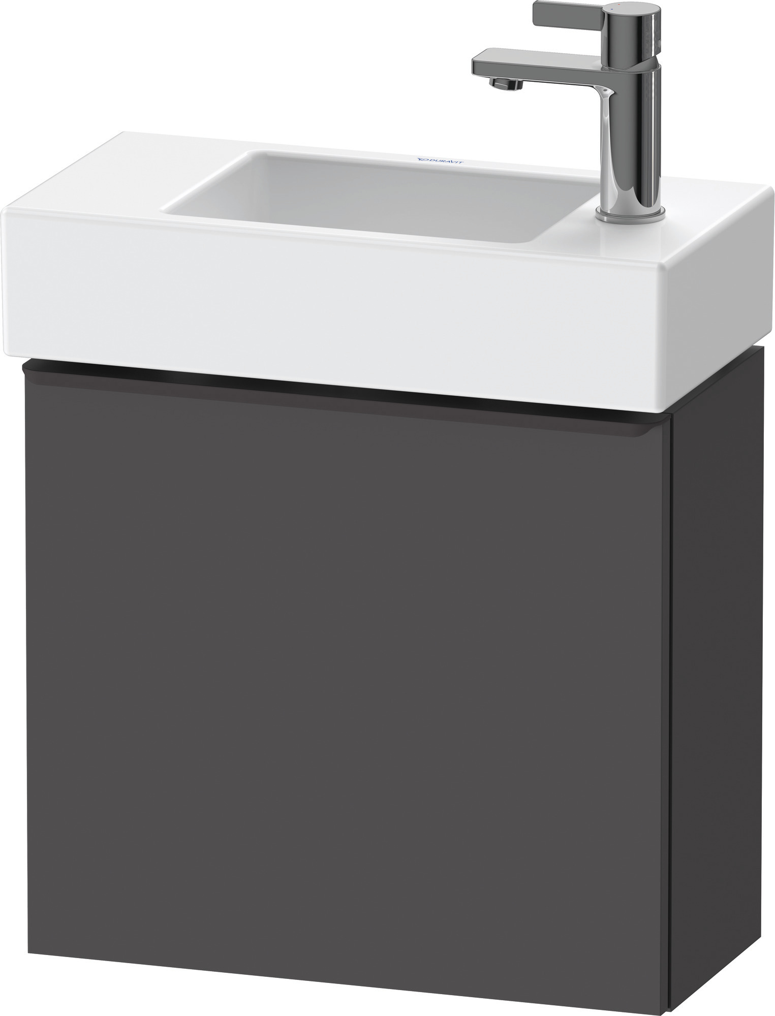 Duravit D-Neo WTU,Wdh,Tür:1,TA:LI,Gr:Dia.Schw 484x222x440mm,Graphit Matt,Dekor