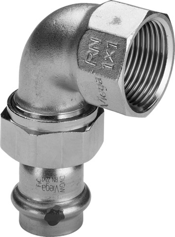 Viega Verschraubung mit SC Sanpress Inox 2355 in 28mm x Rp1 Edelstahl