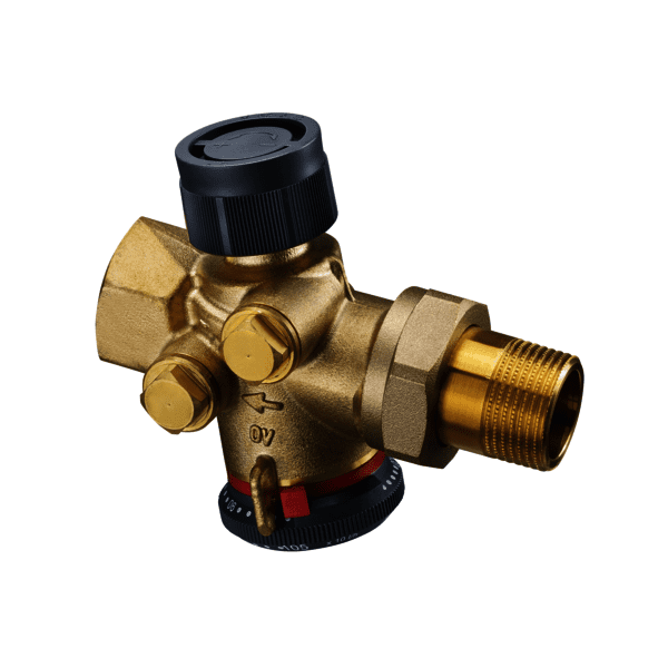 OVENTROP-Regulierventil "Cocon QTZ",ohne Messventile, DN15, 1/2"IG, 150-1050 l/h