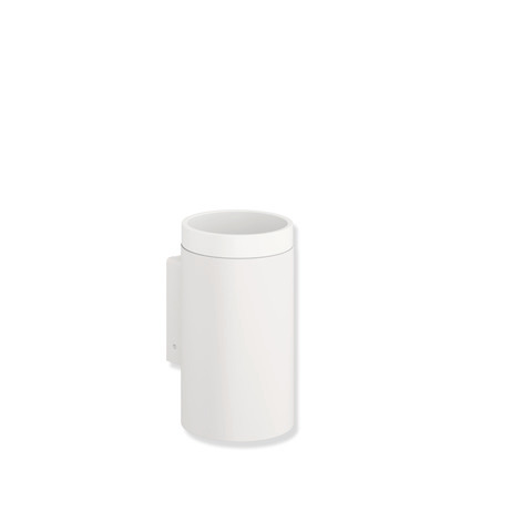 HEWI Becher m. Halter Sys 162, Becher Kst. weiß tiefmatt