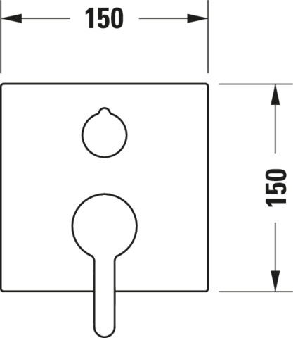DU C.1 Einhebel Brausemischer UP,Eckig Umstellvent.,Keramikmischs., Chrom HG