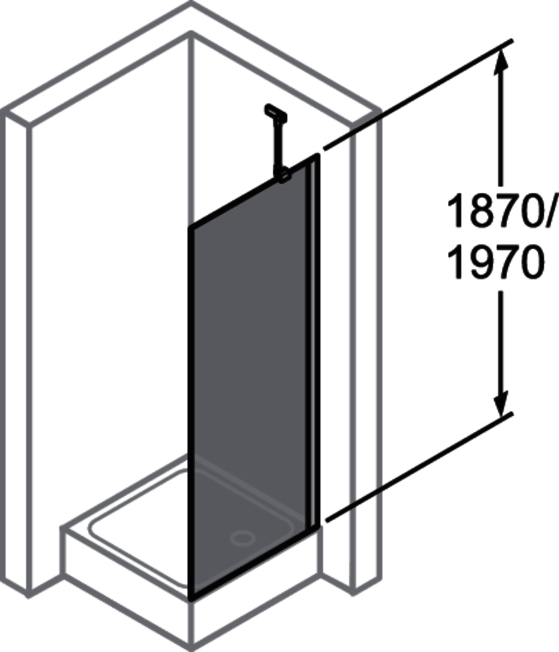 HP DA Classics 2 4-Eck SW f. SWT 75 H:2000 silber matt klar Anti-Plaque