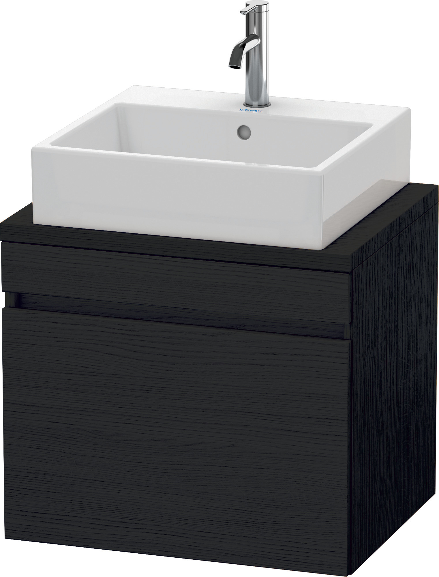 Duravit WTU DuraStyle f. Konsole 512x600x478 1 Auszug, Eiche Schwarz