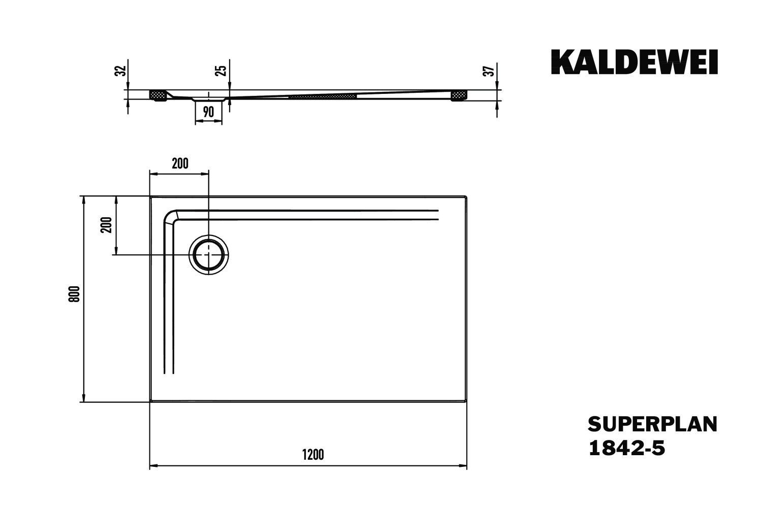 KA DW SUPERPLAN Mod.1842-5,800x1200mm,sm 100,Wt extrafl.