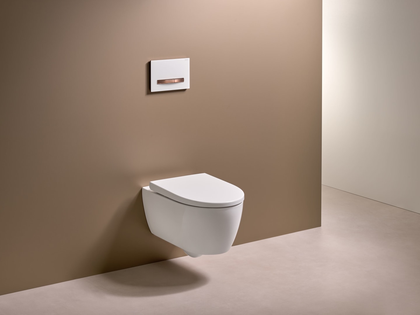 Geberit iCon Set Wand-WC mit WC-Sitz, Rimfree Tiefspül-WC, verk. Ausl. 49cm, weiß