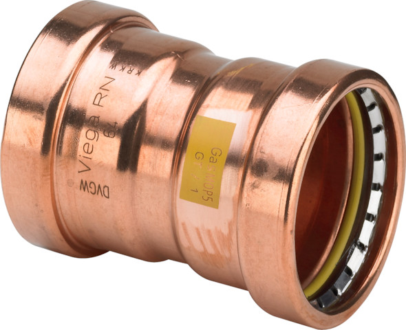 Viega Muffe Profipress G XL 2615XL für Gas in 64,0mm Kupfer
