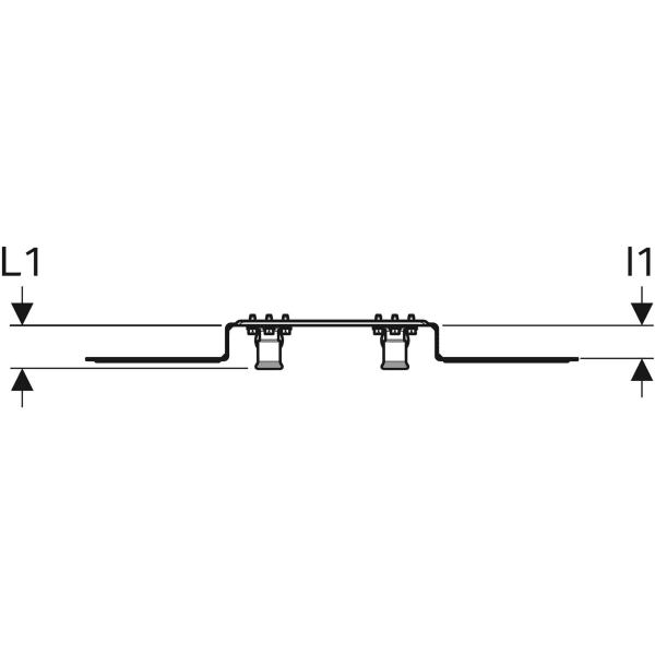 Geberit PushFit Anschlusswinkel 90Gr vormont. zweifach Ms d20-Rp1/2