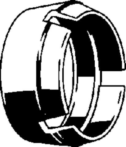 Viega Ersatzdruckring Maxiplex 9011.21 in 20mm Kunststoff schwarz