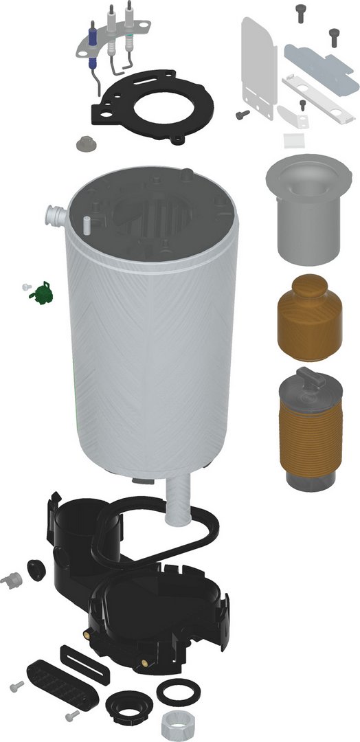 BOSCH Ersatzteil TTNR: 87183401070 Aufsteckgitter 10/11-700 RAL9016 everp