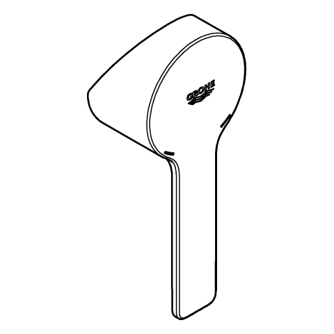 GROHE Hebel 46987 hard graphite gebürstet