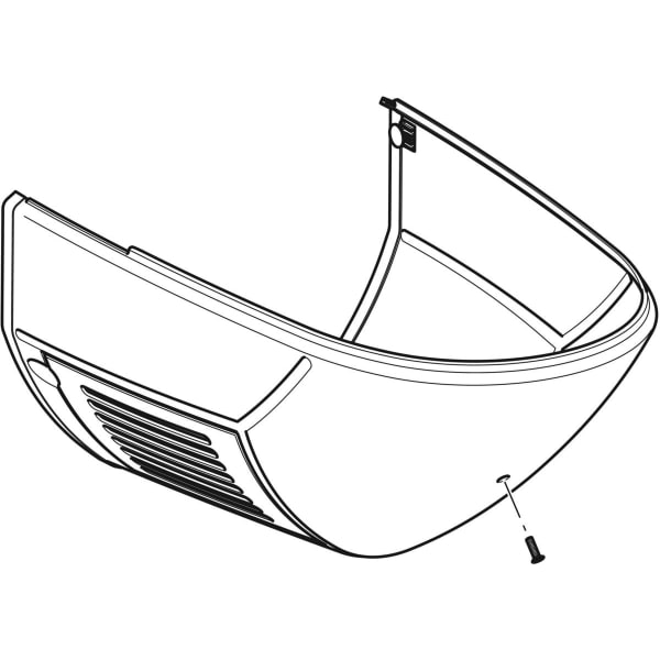 Geberit Verschalung weiß-alpin zu Geberit AquaClean 8000 / 8000plus Geberit Verschalung weiß-alpin zu Geberit AquaClean 8000 / 8000plus