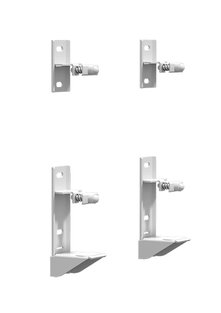 ZE Zubehör HDC2T, für Charleston H 701 bis 3000 mm, 2 Stück, RAL 9016