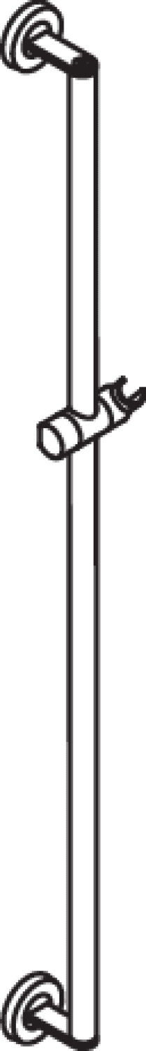 HEWI Brausehalterstange, d:25, L:1100, chrom
