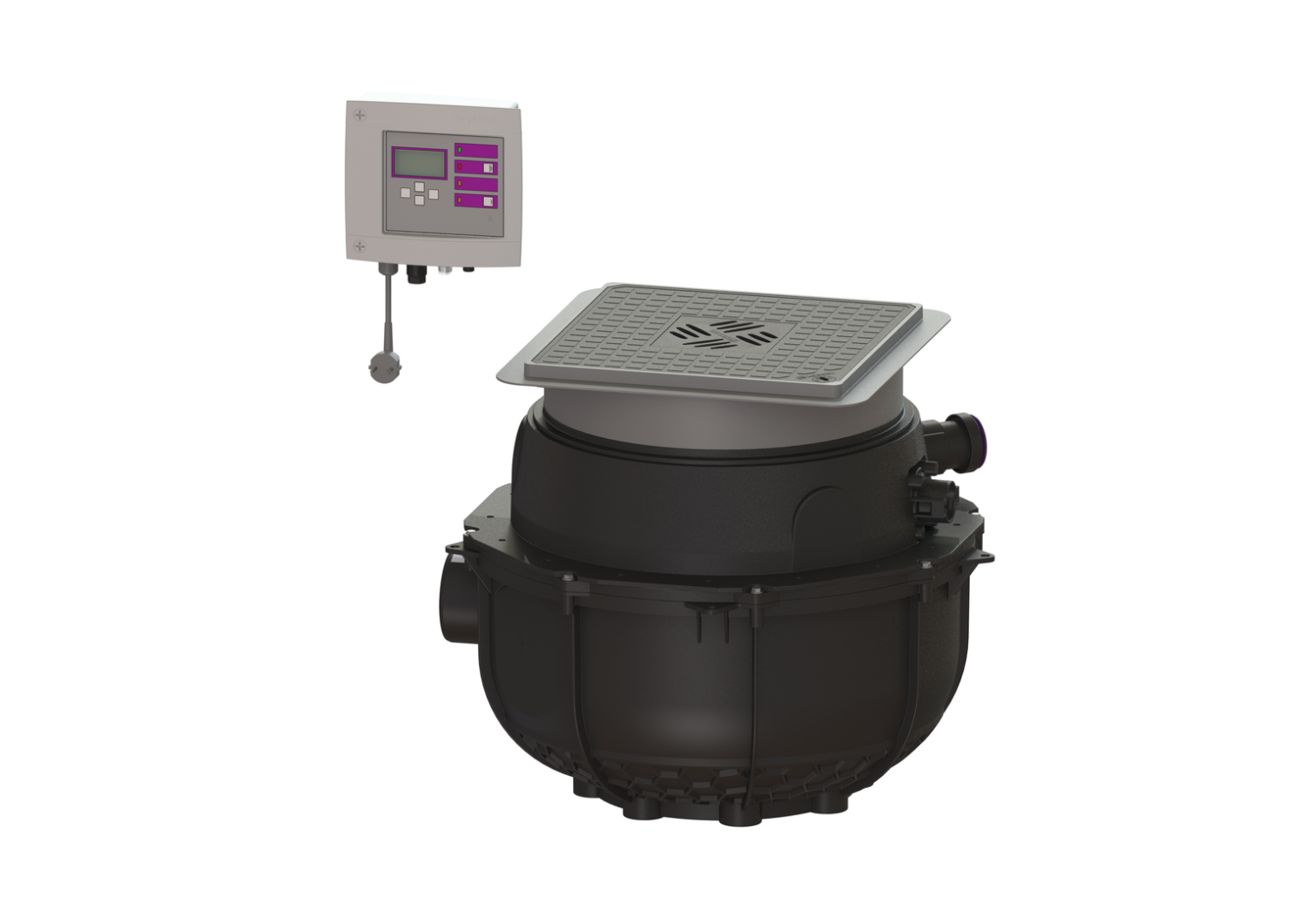 KESSEL-Hebeanlage Aqualift S Compact Tronic, GTF 500, Bodenplatte