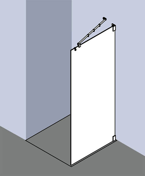 KR Kermi WALK-IN FILIA TWF 0900x 2000 GAK: 900 SIHG ESG klar Clean