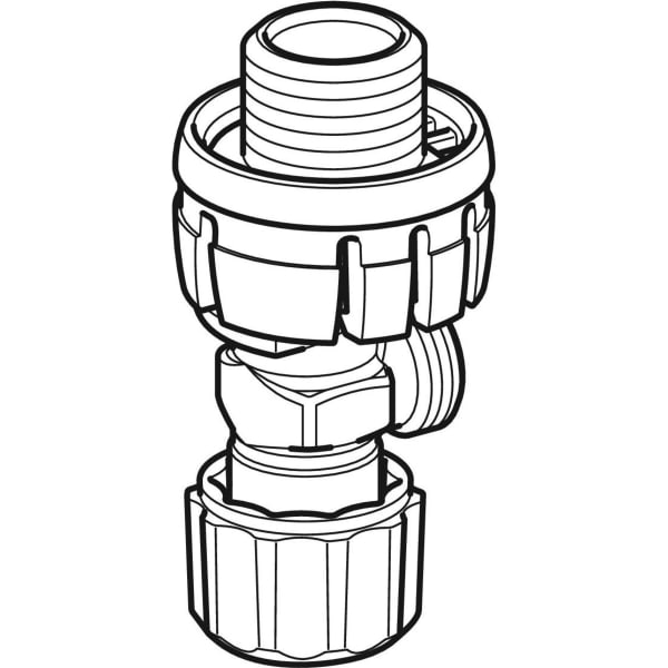 Geberit Eckventil zu Sigma UP-SPK 8 cm