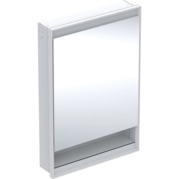 Geberit ONE Spiegelschrank mit Ni/Comf.Light 1 Tür re, UP-Mont., 60x90x15cm, weiß