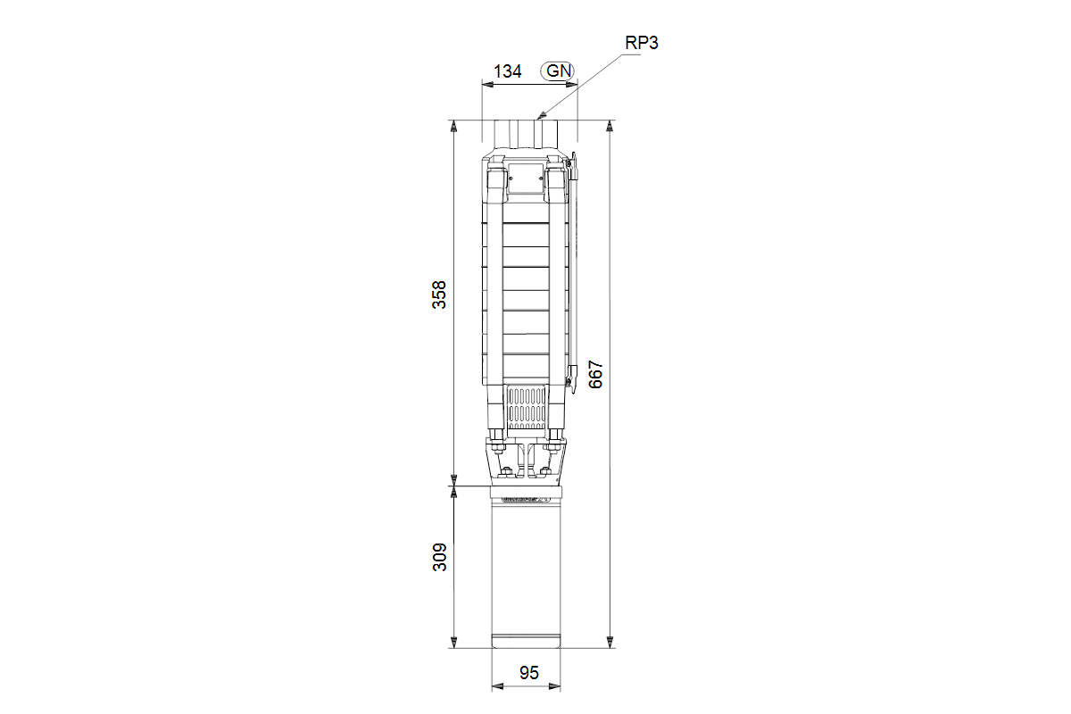 GRUNDFOS Unterwasserpumpe SP32- 7 Rp3 6in3X380-415/50 SD 7.5kW