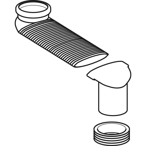 Geberit Set Versprungbogen für Stand-WC