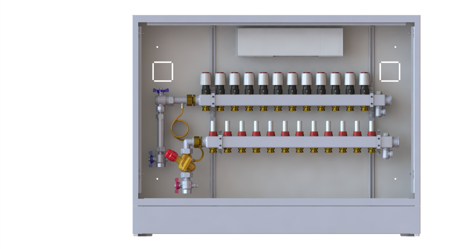 Danfoss Station UnoFloor Comfort 12L 12 HK, links mit AB-PM-Set, 230V