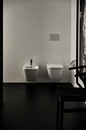 IS Wand-Bidet i.life B 355x540x300mm Weiß mit IdealPlus