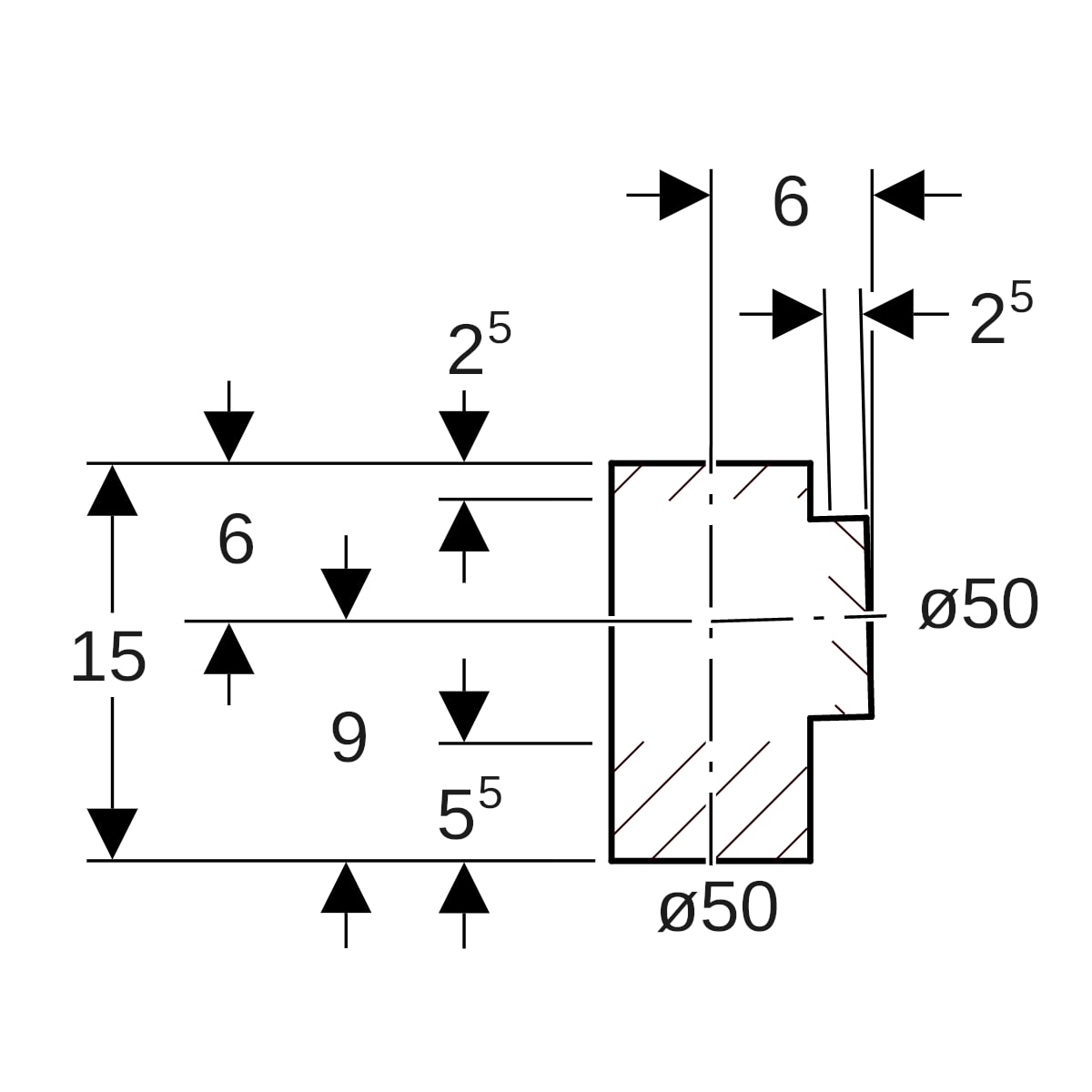 Geberit PE Abzweig 88,5Gr d50/50