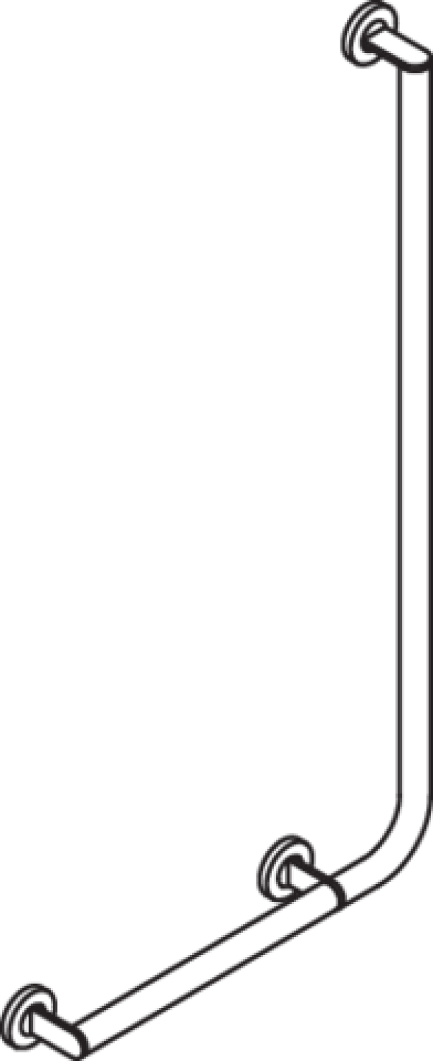 HEWI Winkelgriff,d:32, A1:1000, W1:500, li, chrom
