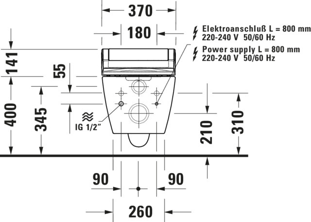 DU SEWA Classic DuWC Sitz Starck 2 Starck 3 Darling New Bento Starck Box Wß