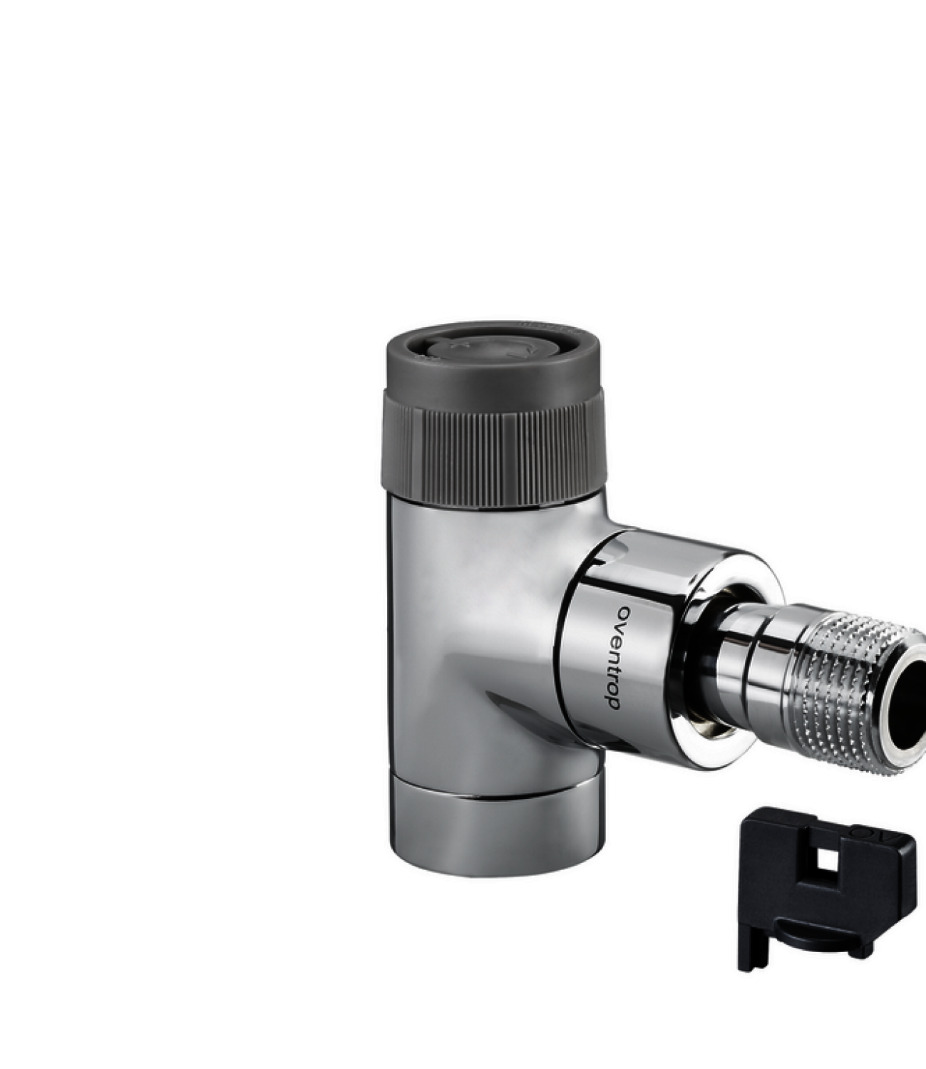 OVENTROP-Thermostatventil "EQ" DN15, Eck, weiß, mit "Q-Tech"