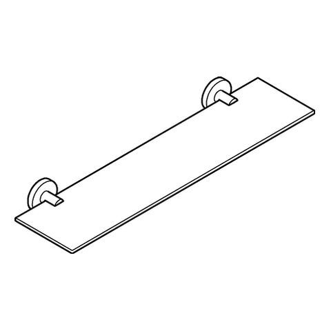 GROHE Ablage Essentials 40799_1 600mm Material Glas / Metall supersteel