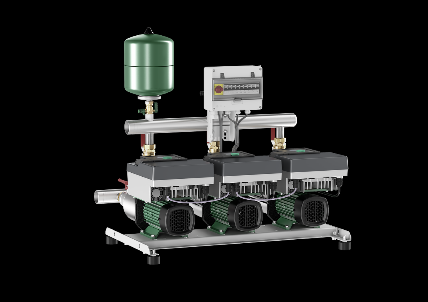 Wilo Druckerhöhungsanlage ISAR MODH1-E-3-CH3-LE-205-DE,R11/4,1.1kW